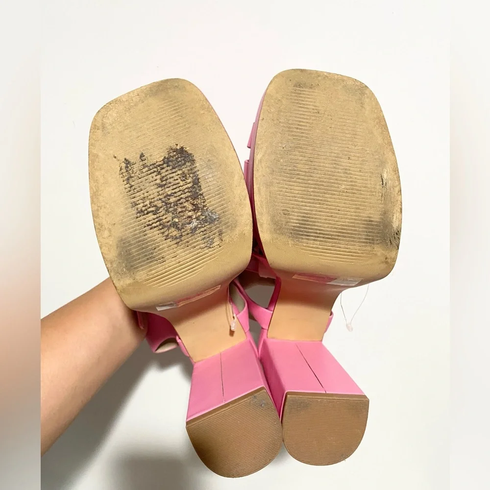 BP Amaya Barbie Bubblegum Pink Platform Sandals Bratz Chunky Fisherman Huarache‎